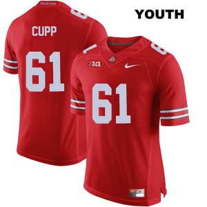 Youth NCAA Ohio State Buckeyes Gavin Cupp #61 College Stitched Authentic Nike Red Football Jersey WI20P71PB